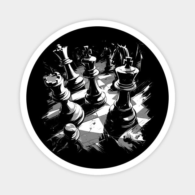 chess Magnet by Neon Martial Art